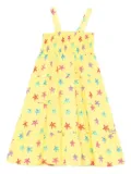 MC2 Saint Barth Kids star-embroidered dress - Yellow