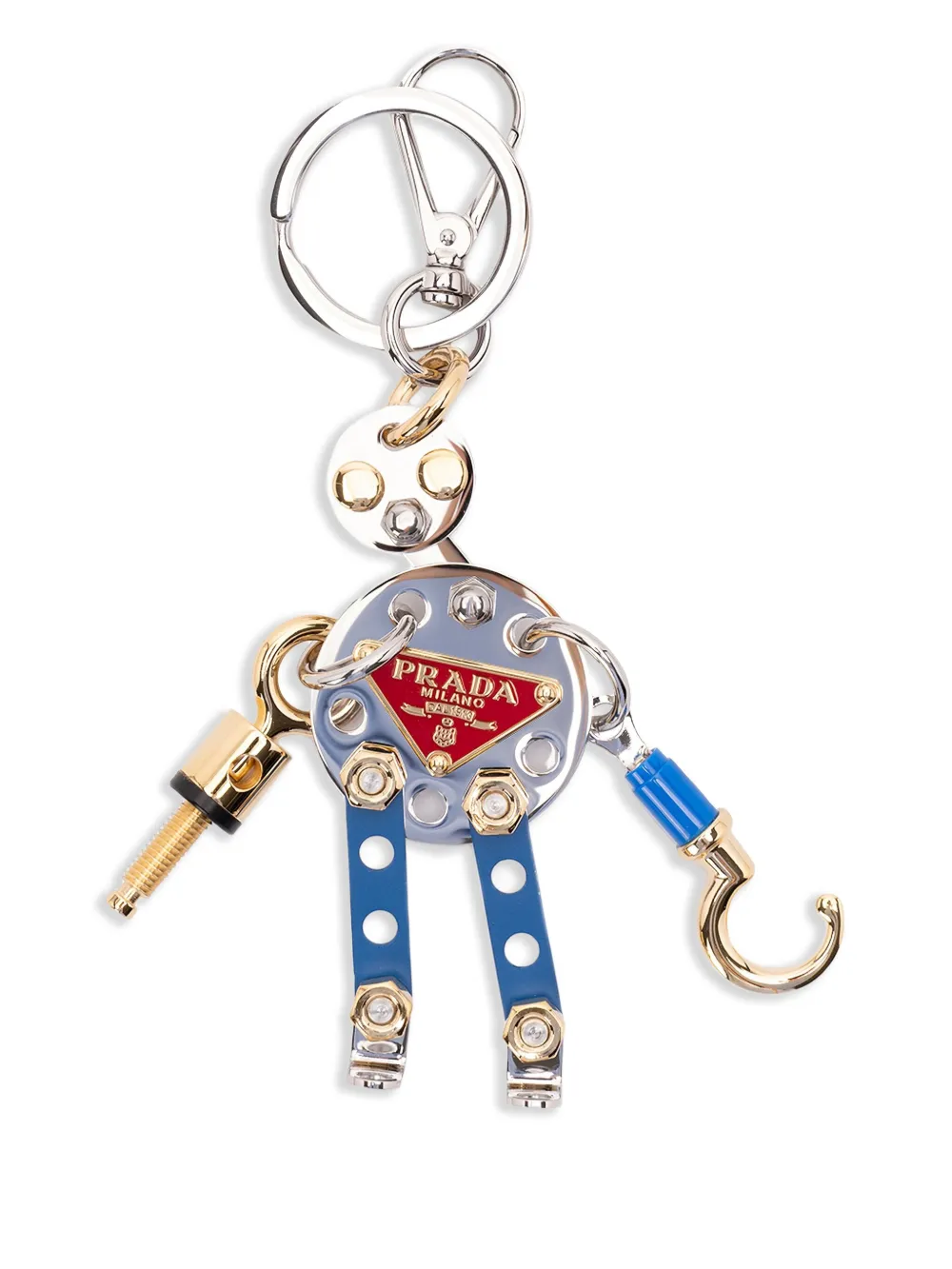 Prada Robot bag charm | Silver | Image 1
