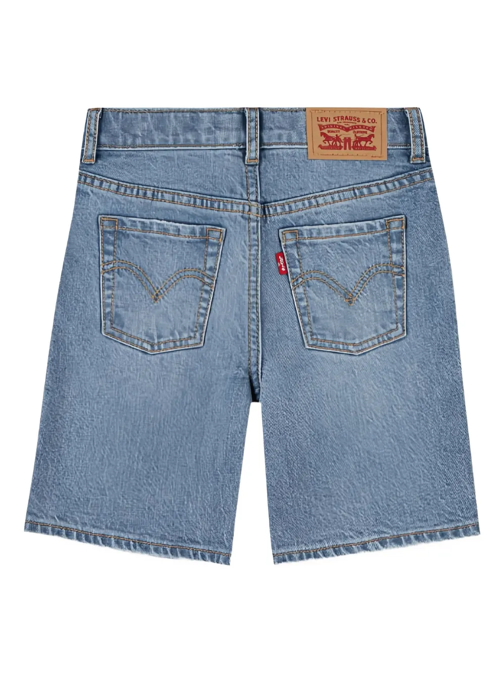 Levi's Kids Gerafelde spijkershorts Blauw