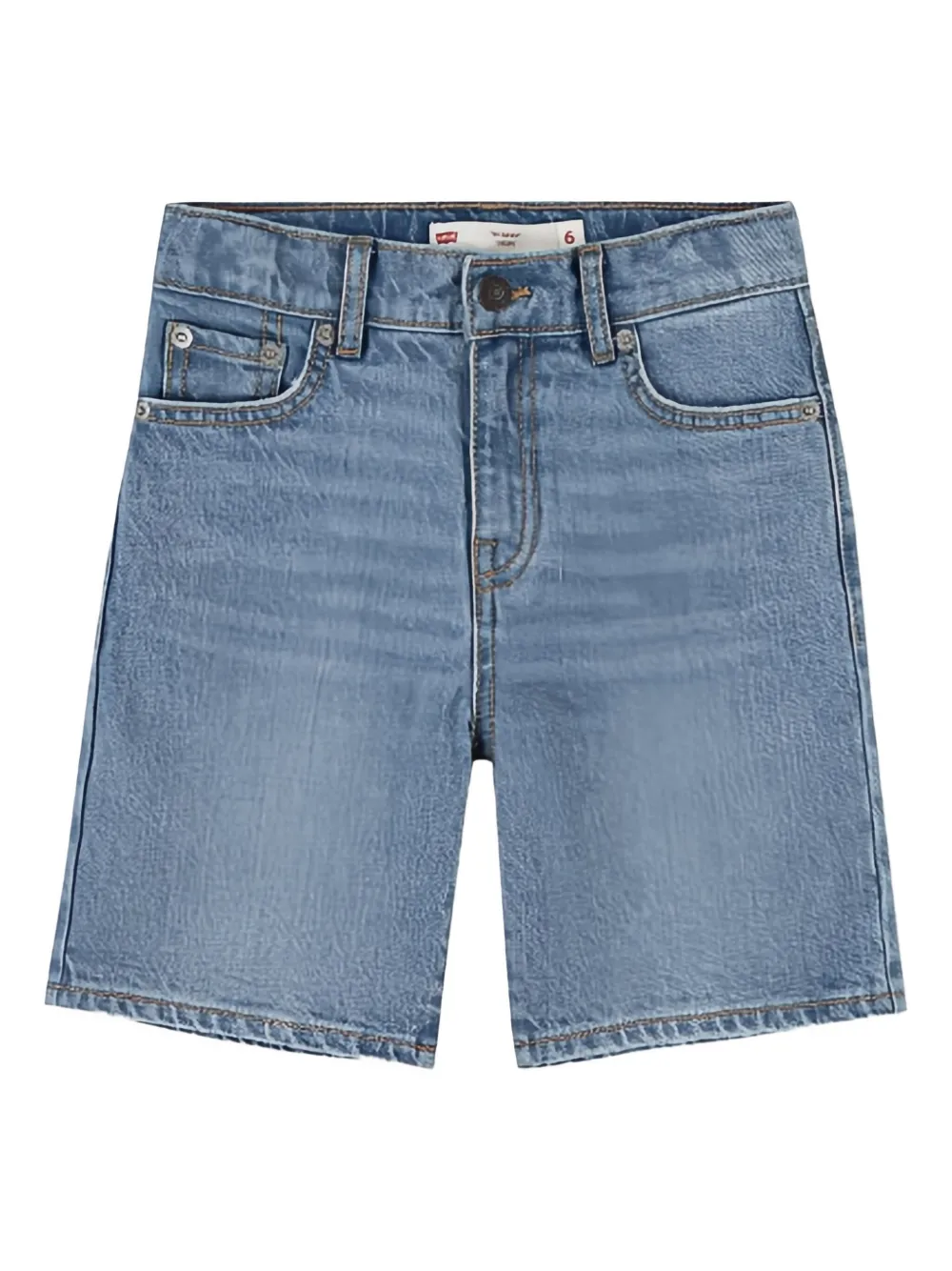 Levi's Kids Gerafelde spijkershorts Blauw