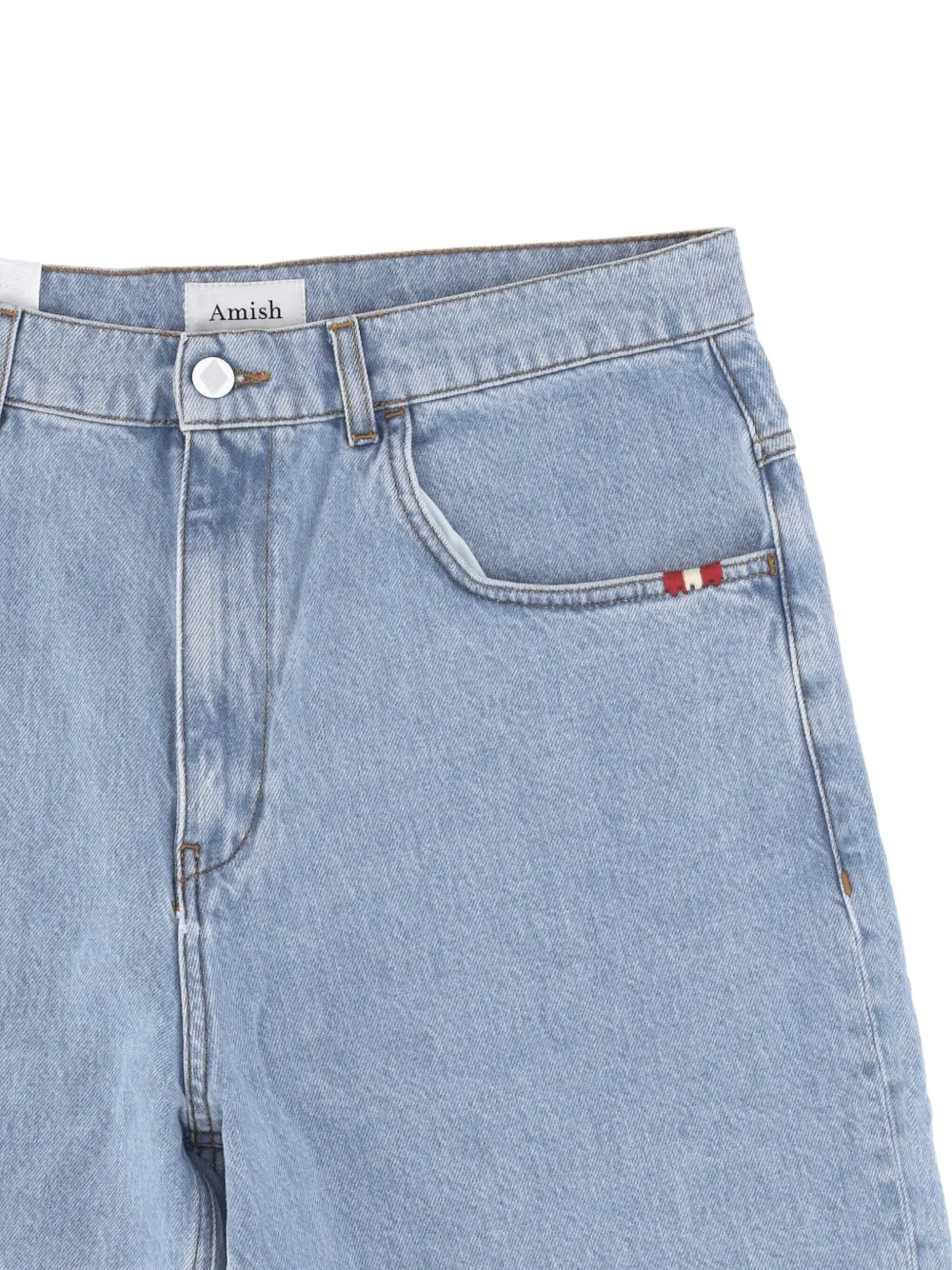 AMISH denim shorts - Blauw