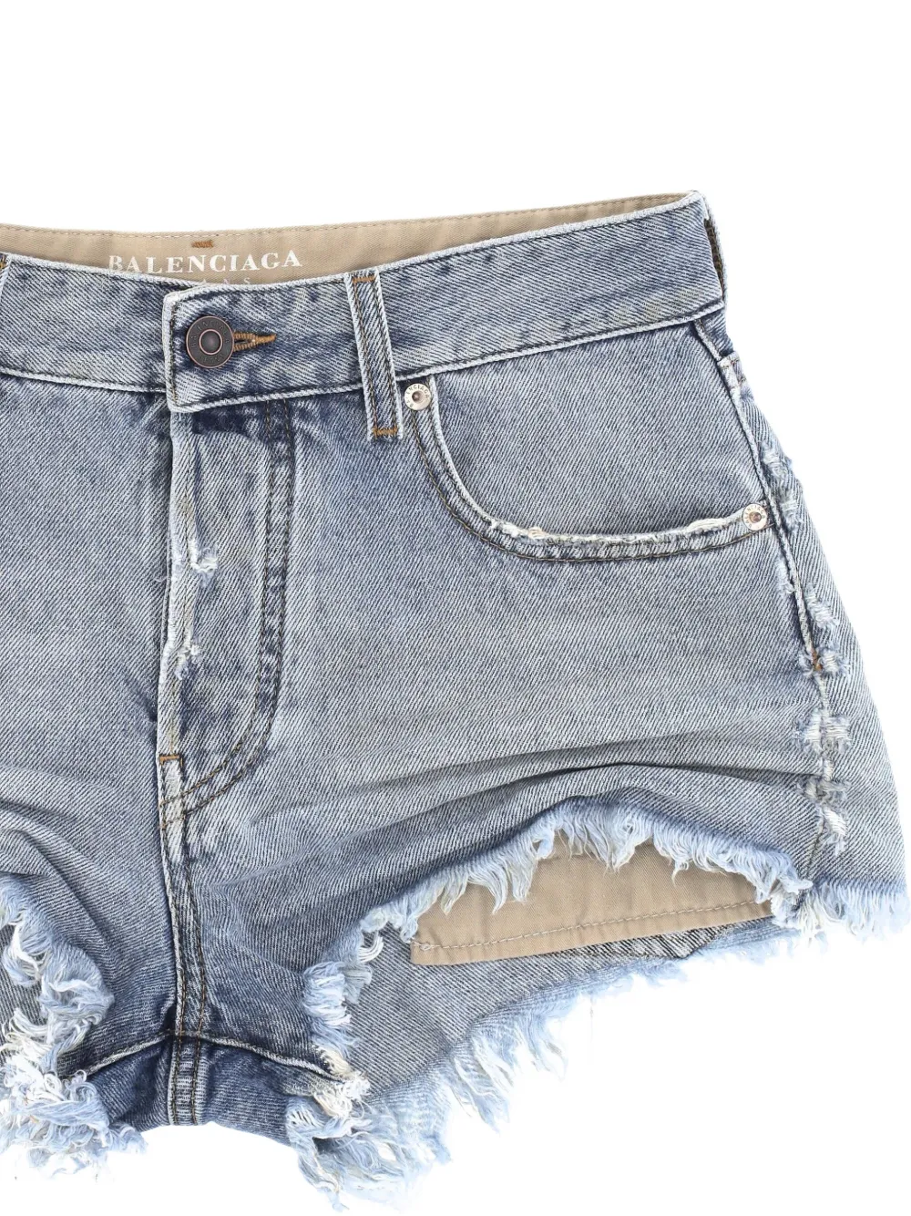 Balenciaga Denim shorts Blauw