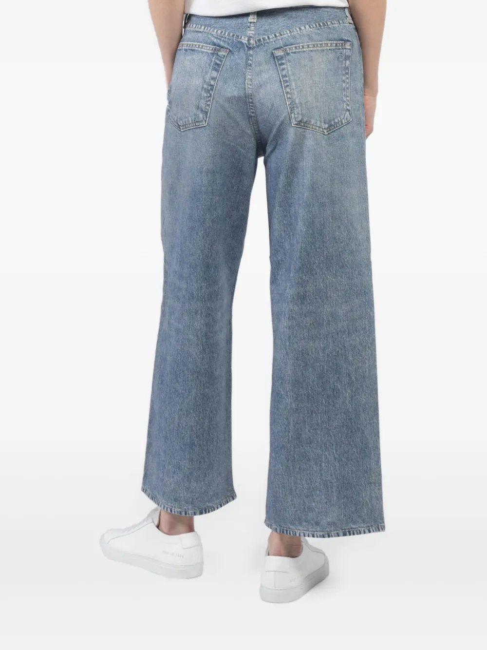 rag & bone Miramar Andi jeans met wijde pijpen Blauw