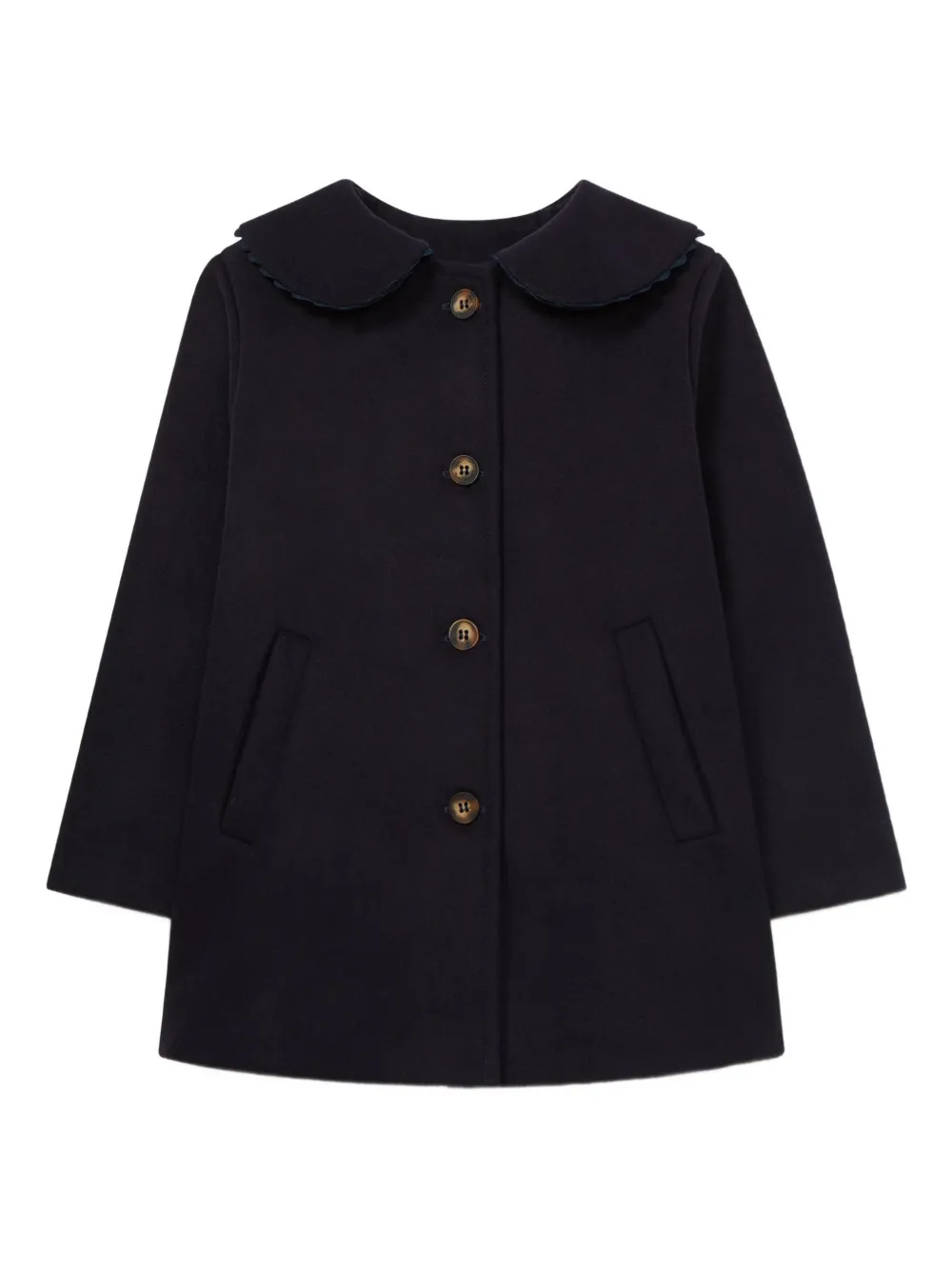 Laranjinha Babies' Peter Pan-collar Coat