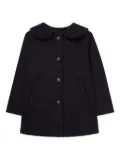 LARANJINHA peter pan-collar coat - 0036 BLUE