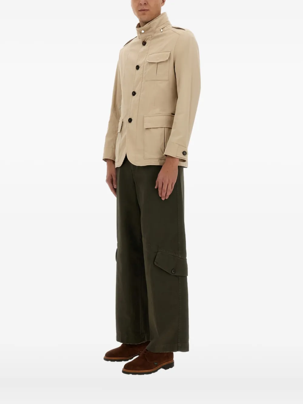 Moorer Port-sac Military-style Button-up Jacket