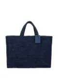 Manebi Sunset raffia shoulder bag - Blue