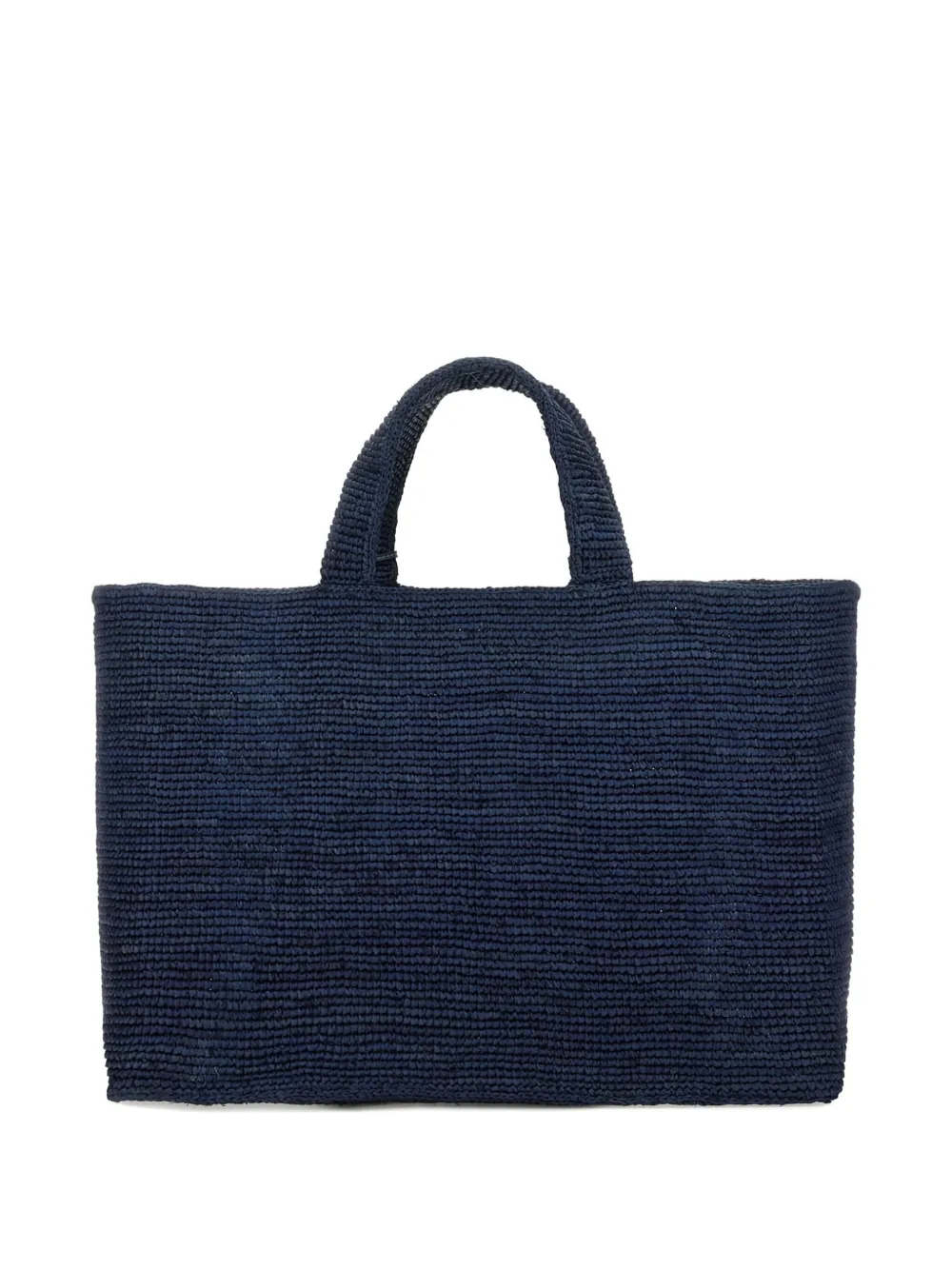 Manebi Sunset raffia shoulder bag - Blauw
