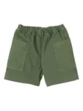 Il Gufo elasticated waist cargo shorts - Green