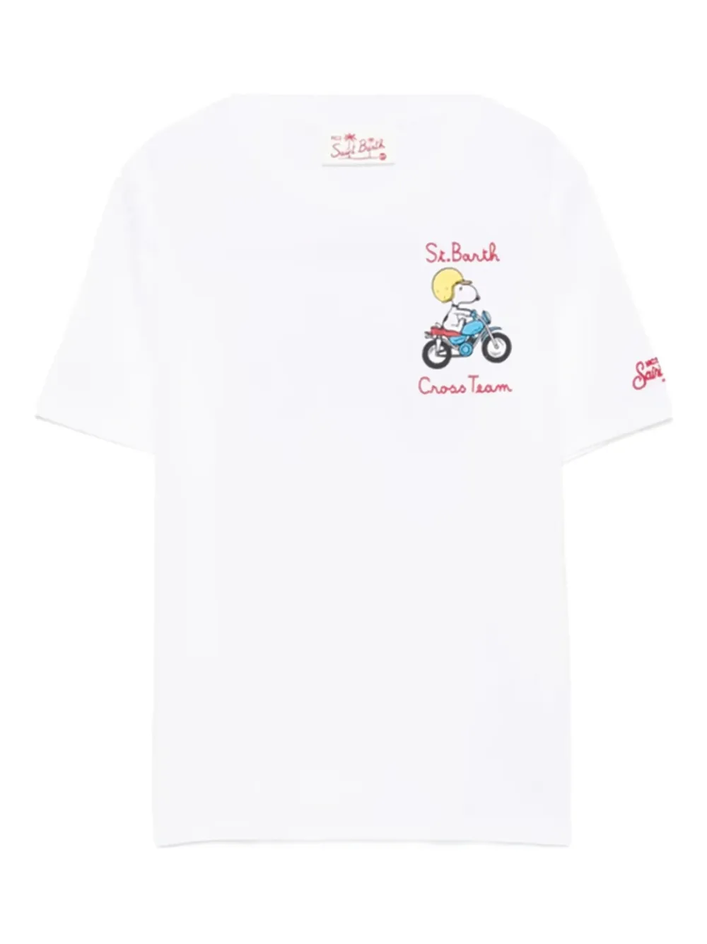 MC2 Saint Barth Kids x Peanuts motorcycle print T-shirt | White | Image 1