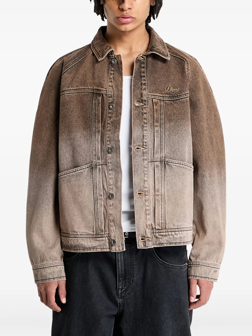 ombre denim jacket