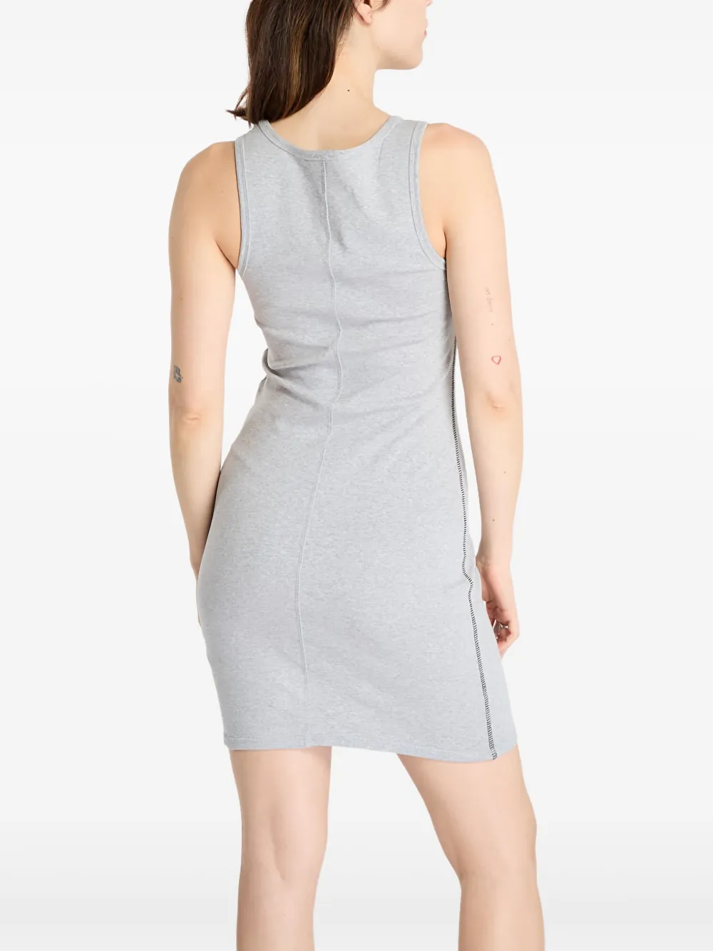 Calvin Klein Mouwloze jurk met logo Grijs