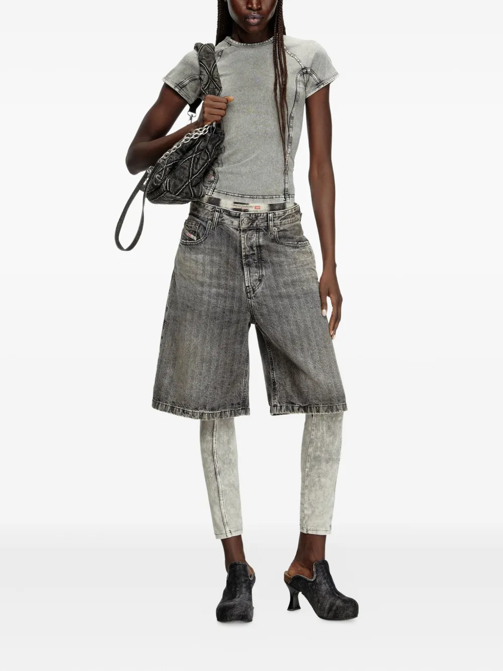 Diesel distressed bermuda shorts | Knee-Length Shorts | Image 2