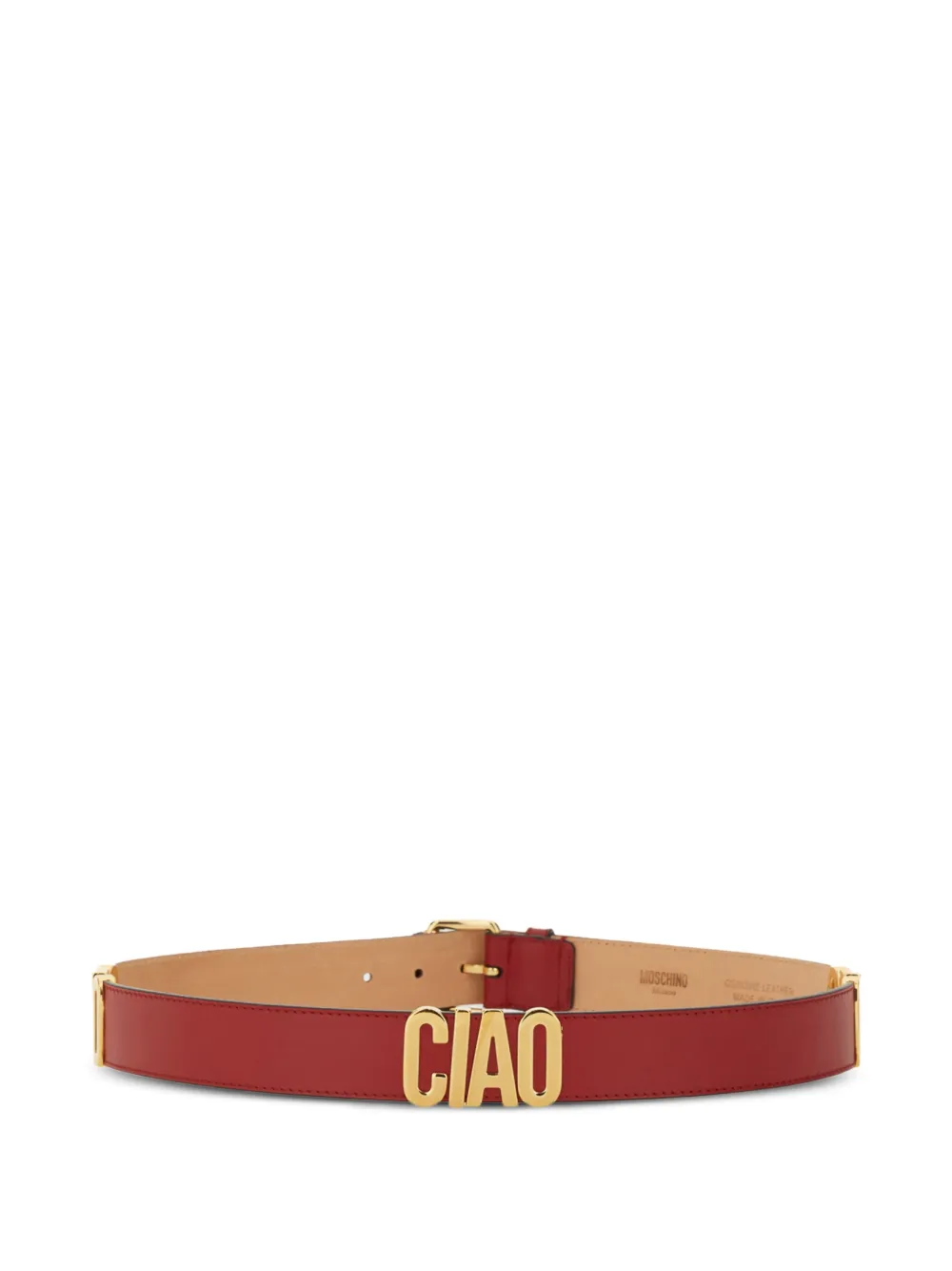 Moschino レザーベルト | レッド | FARFETCH JP