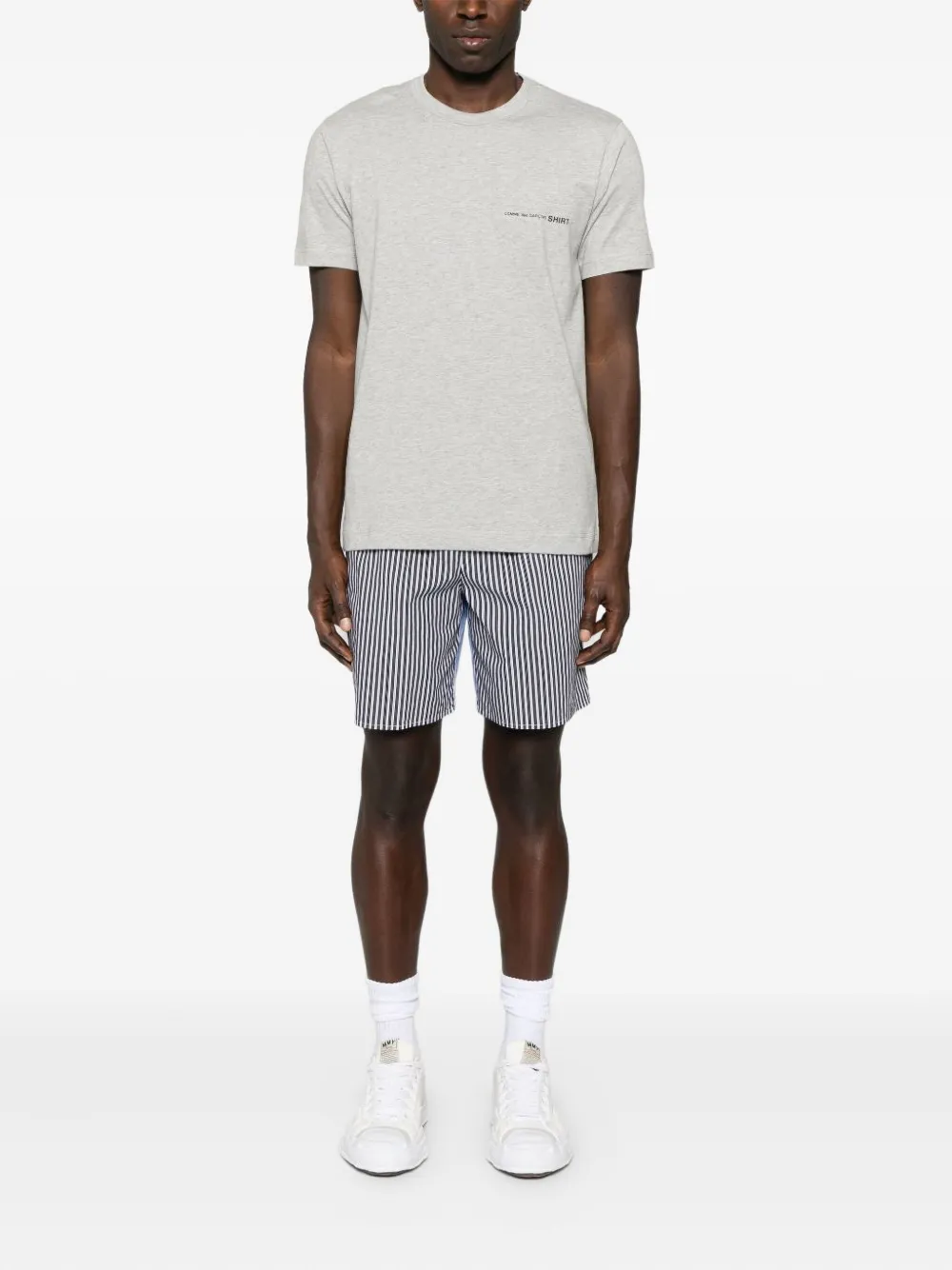 Comme Des Garçons Shirt logo-print cotton T-shirt Grijs