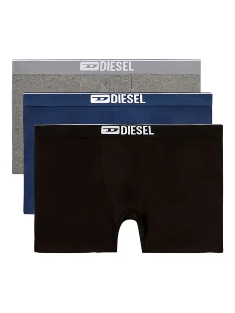 Diesel طقم بوكسرات بخصر بشعار الماركة (3 قطع)