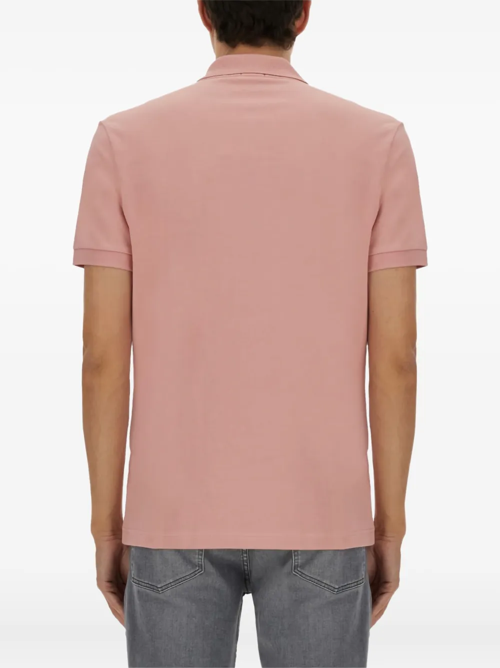 BOSS Poloshirt met logo Roze