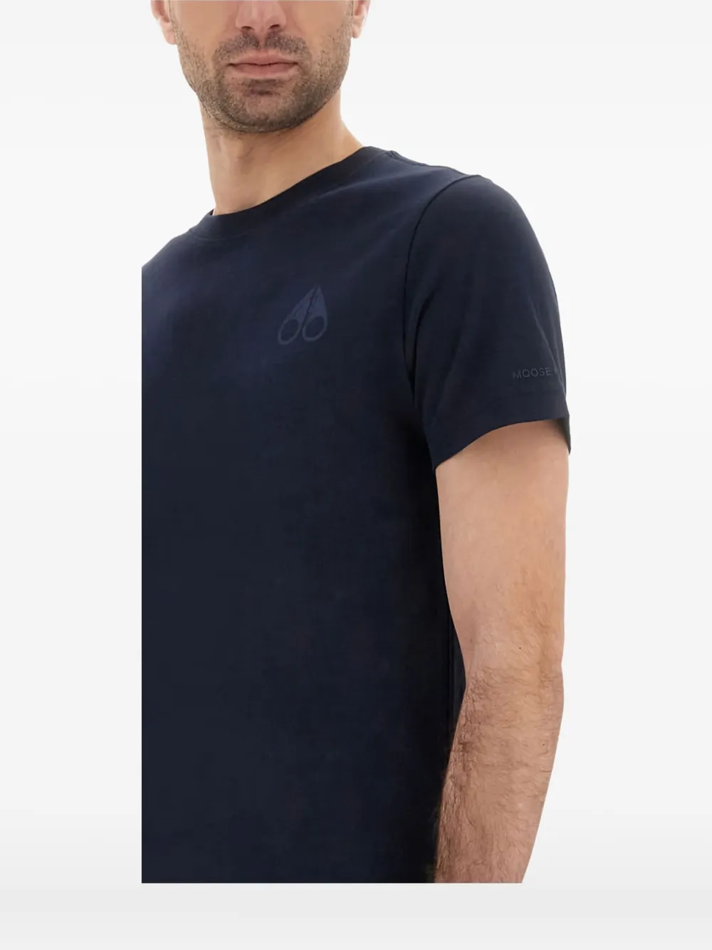 Moose Knuckles T-shirt met logoprint Blauw