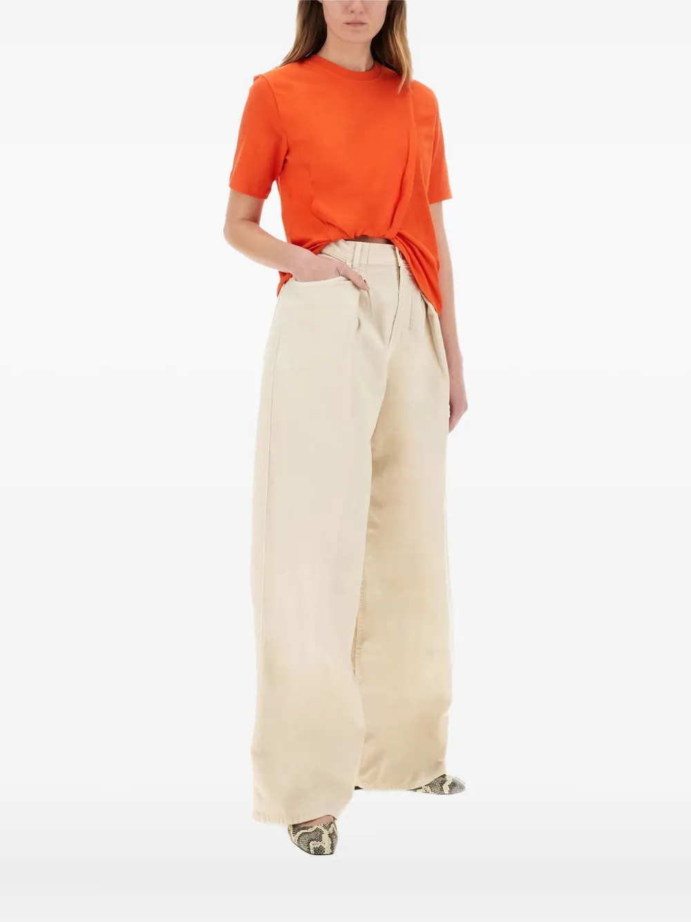MSGM twisted-detail t-shirt | T-Shirts & Jersey Shirts | Image 2