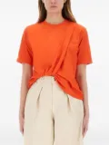 MSGM twisted-detail t-shirt - Orange