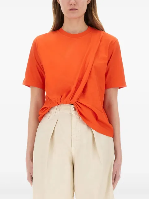 MSGM twisted-detail t-shirt