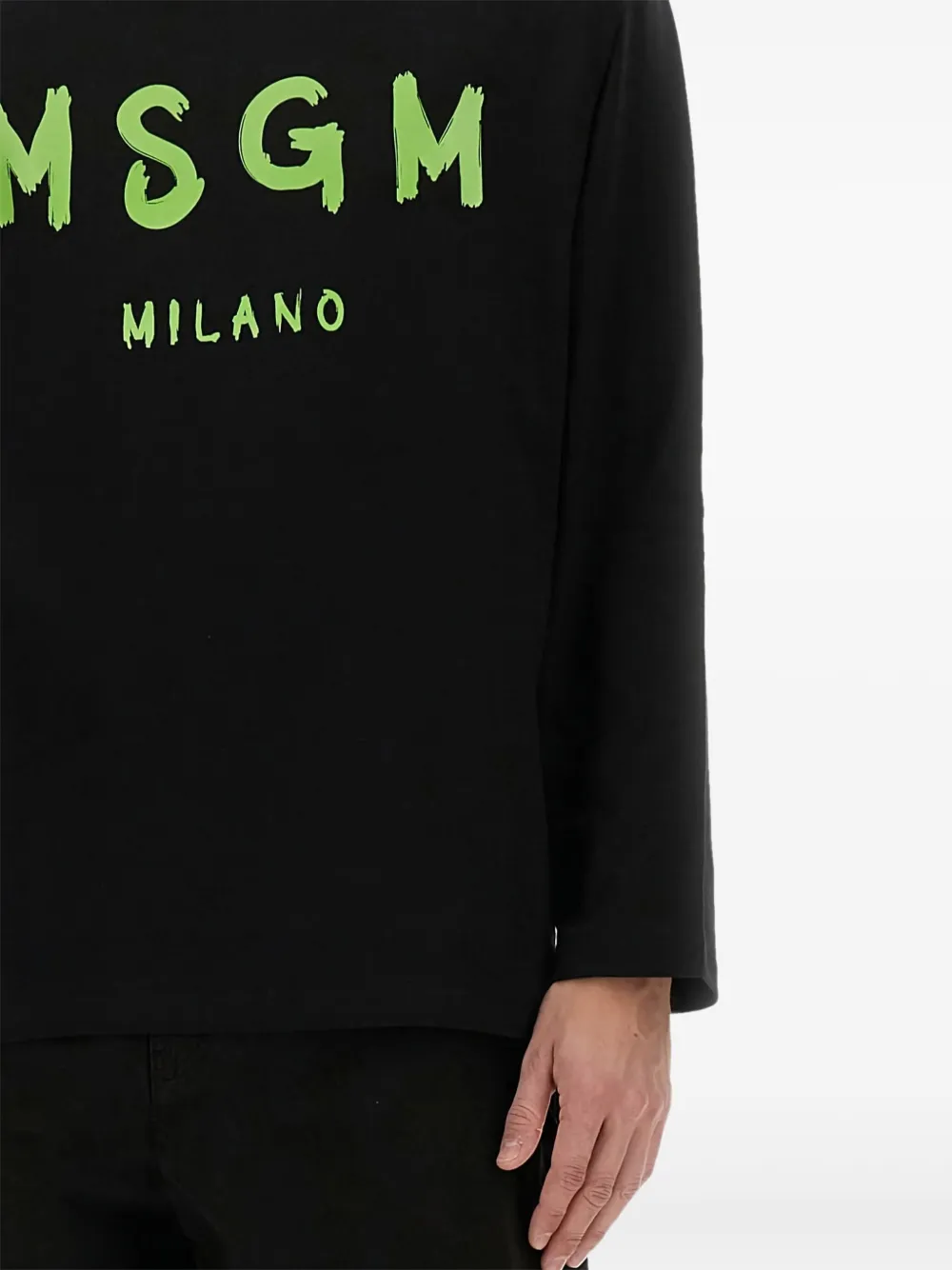 MSGM Sweater met logoprint Zwart