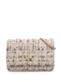 CHANEL Pre-Owned 2019 Quilted Boucle Tweed Charm Wallet On Chain crossbody bag - PINK
