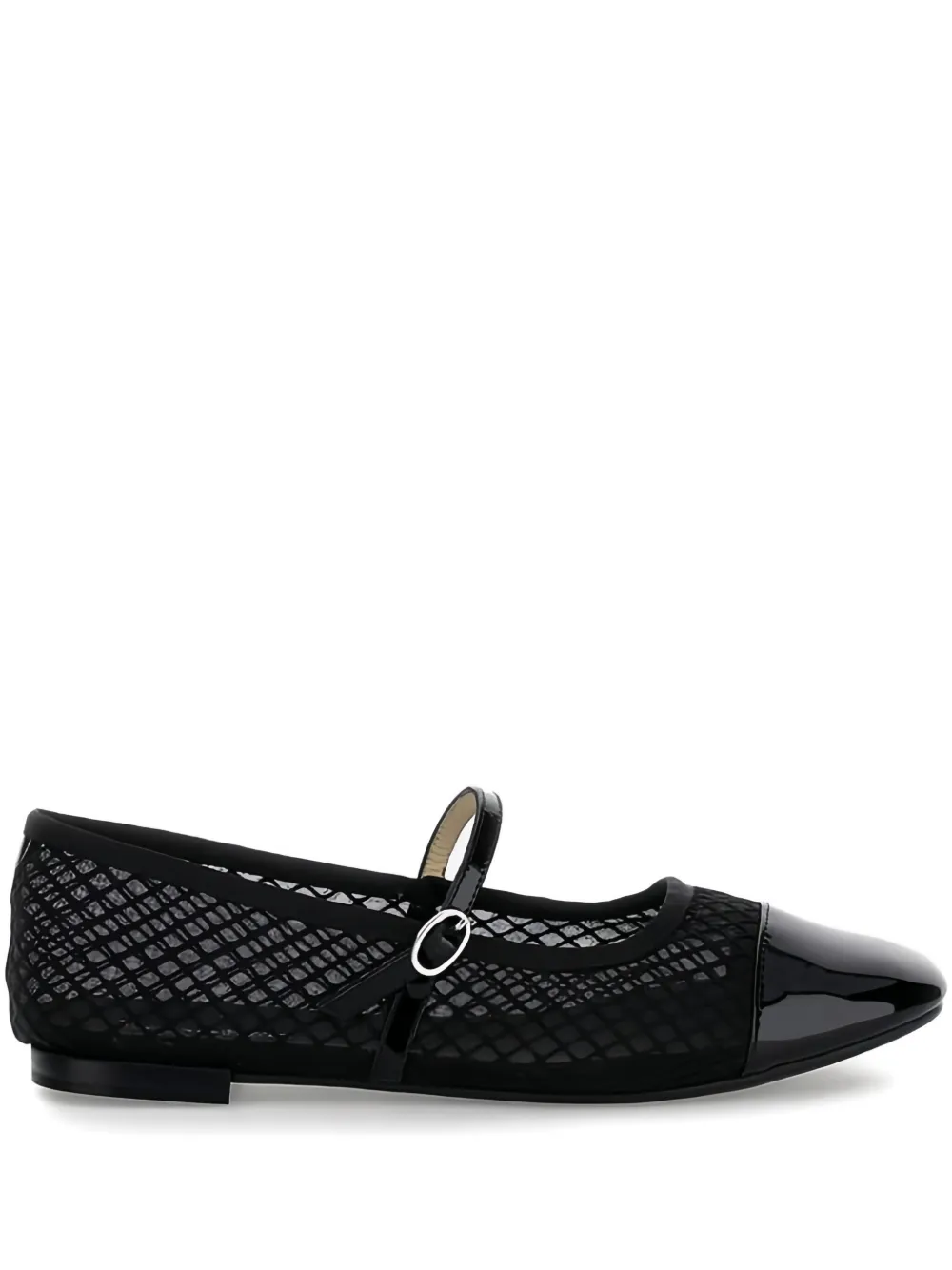 Repetto mesh-panel ballet flats Black