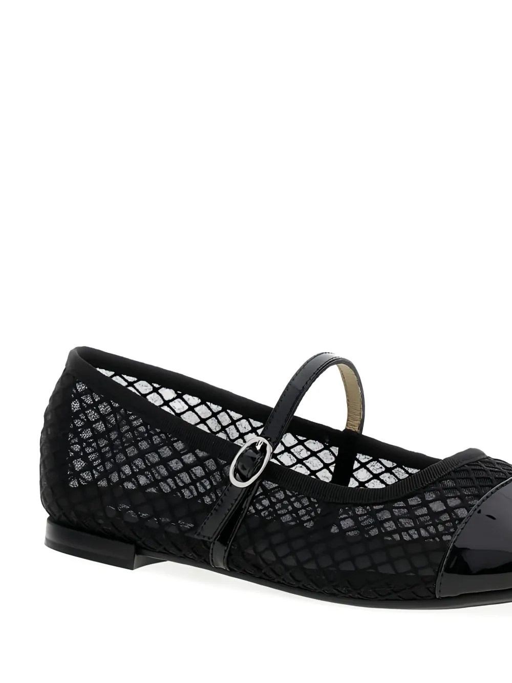 Repetto Ballerina's met mesh vlak Zwart