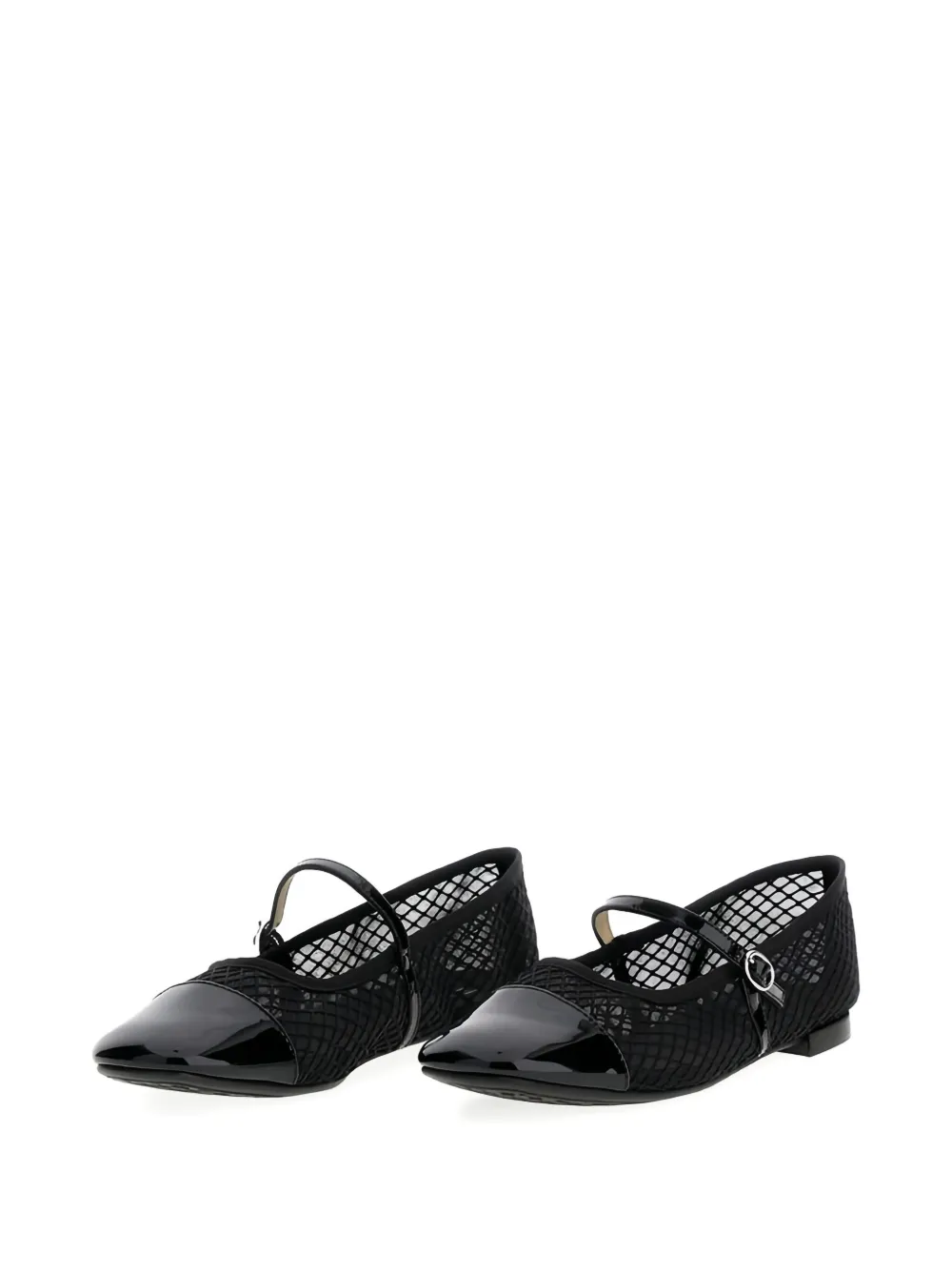 Repetto Ballerina's met mesh vlak Zwart