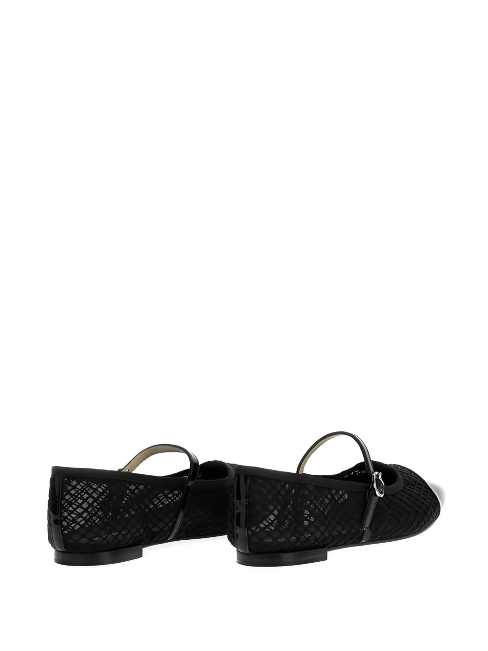 Repetto Ballerina's met mesh vlak Zwart