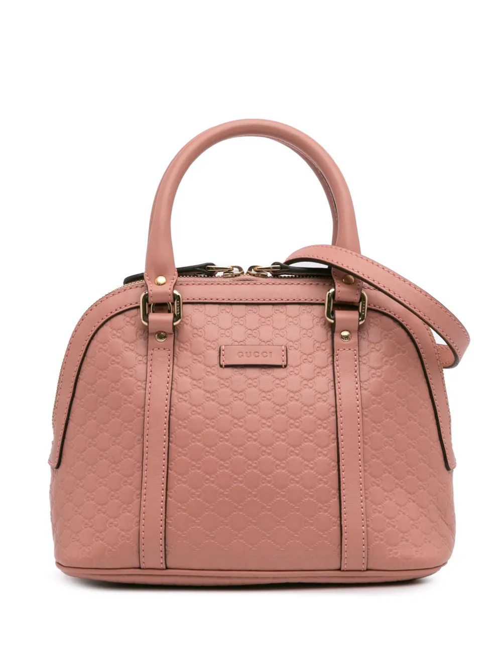 Gucci Pre-Owned 2016-2024 Mini Microguccissima Dome satchel | Pink | Image 1