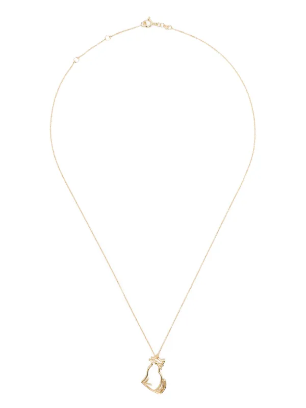 【ALIITA】人気 'miau' Gold Pendant Necklace Miau Gold Necklace - ALIITA