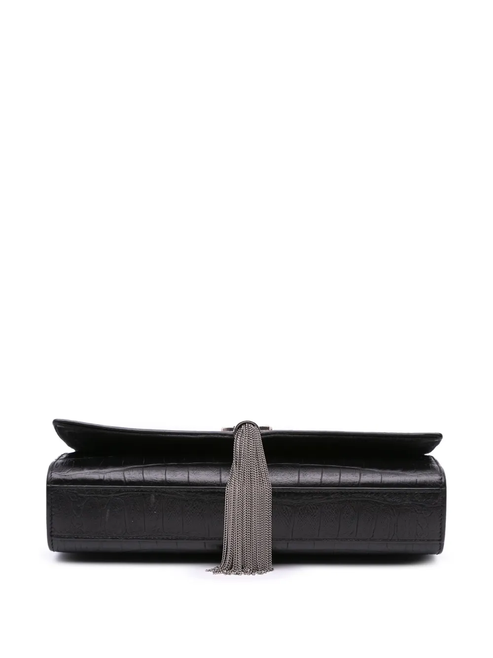 Pre-owned Saint Laurent 2015 Medium Embossed Kate Tassel Crossbody Bag