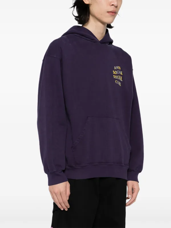 Anti Social Social Club Mind Games Weathered Hoodie Purple