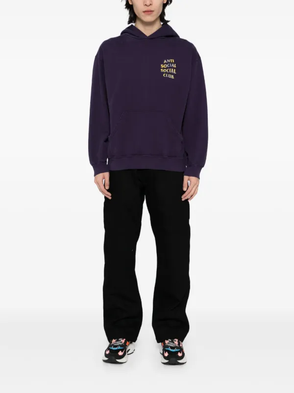 Anti Social Social Club Mind Games Weathered Hoodie Purple