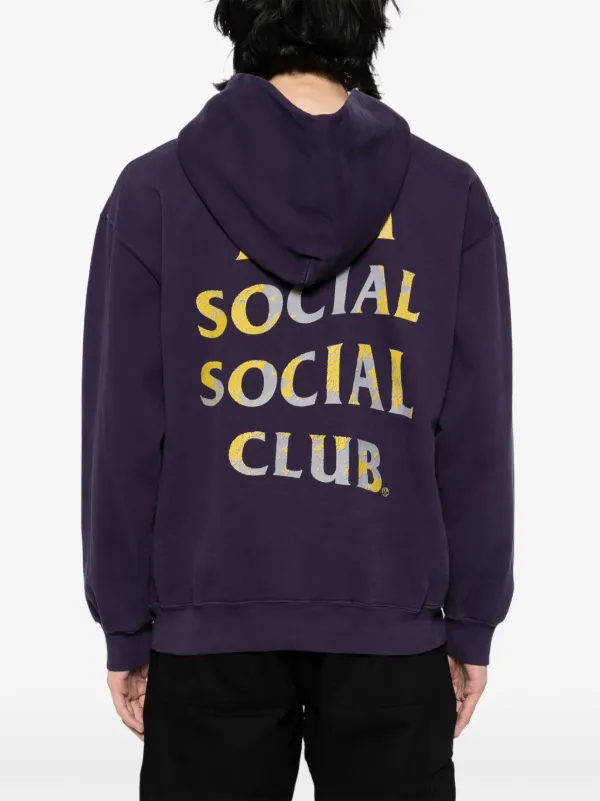 Anti Social Social Club Mind Games Weathered Hoodie Purple