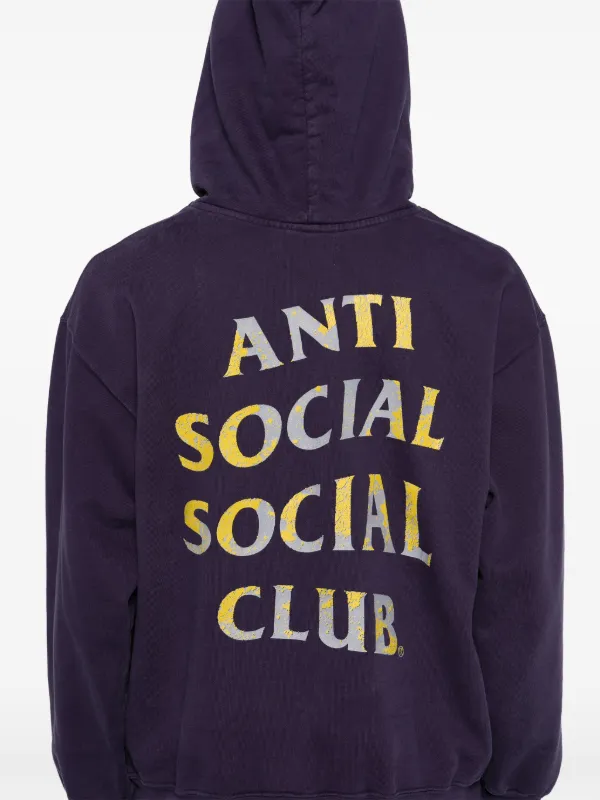 Anti Social Social Club Mind Games Weathered Hoodie Purple