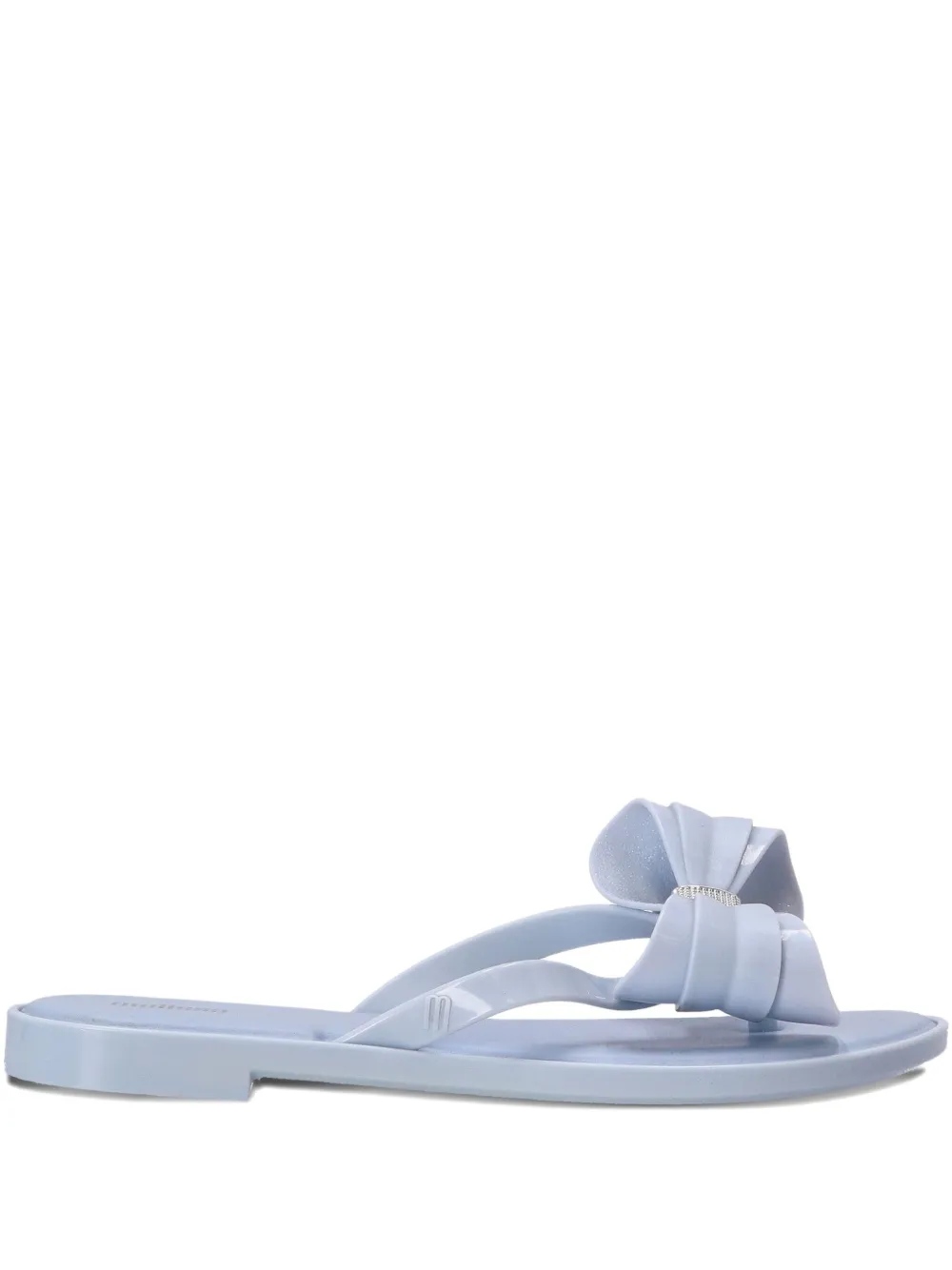 Melissa Slim V bow-embellished flip-flops | Blue | Image 1