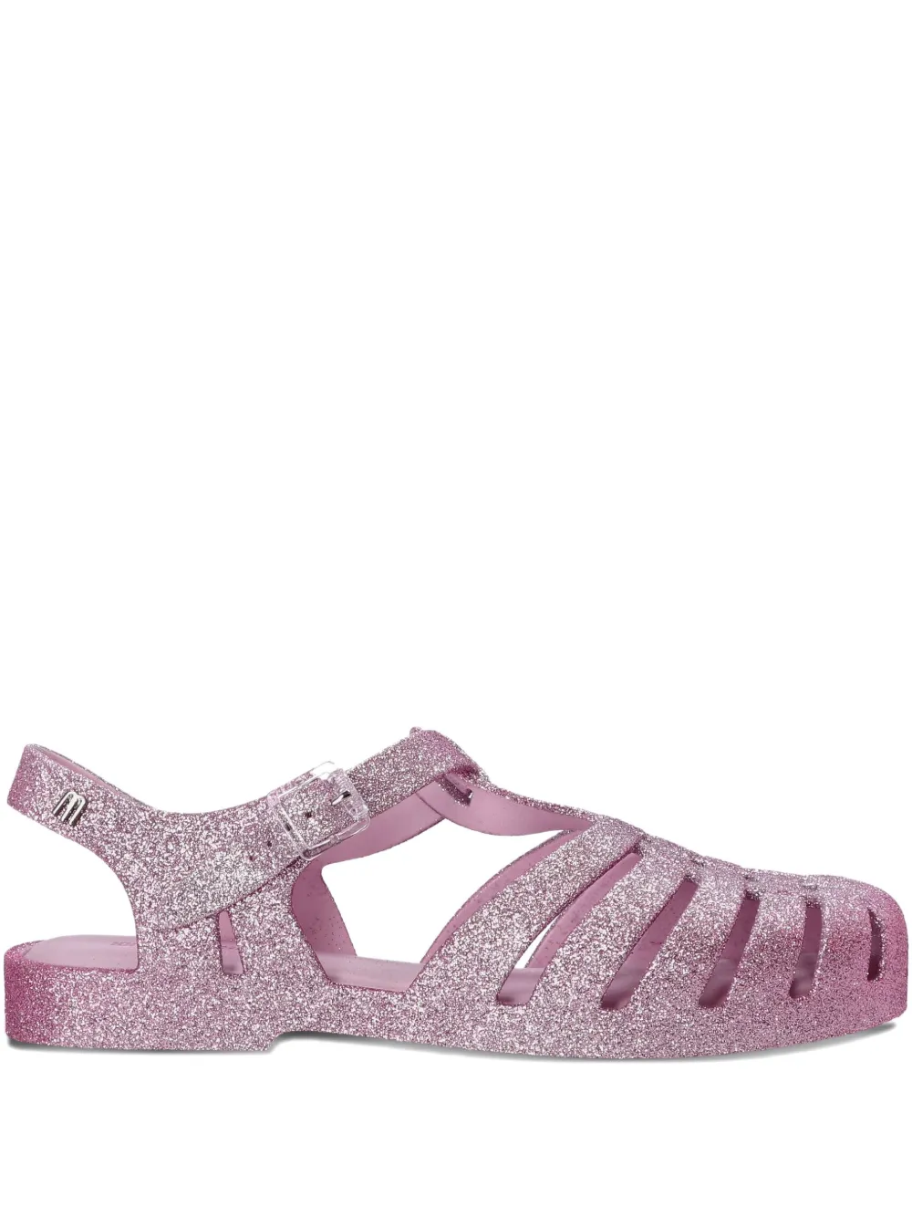 Melissa Possesion glitter-embellished flat sandals Pink