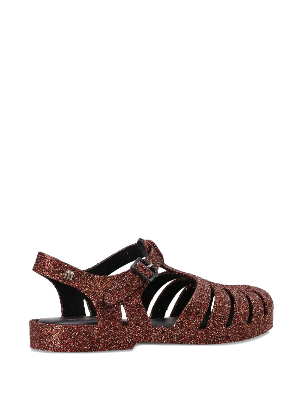 Melissa Possession glitter-embellished flat sandals Red