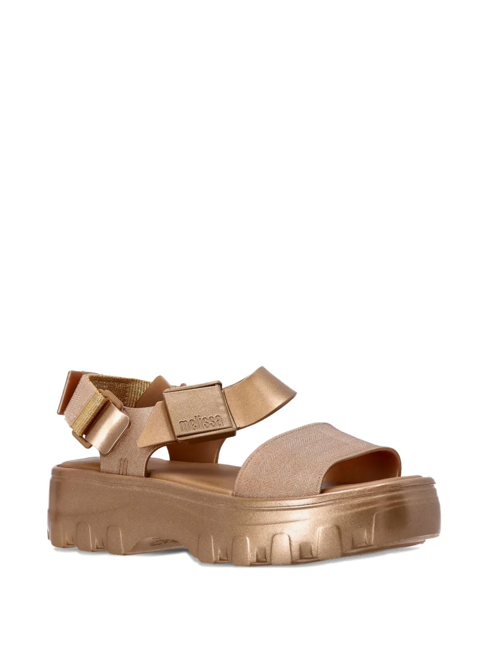 Melissa Kicked Off chunky-sole sandals Gold
