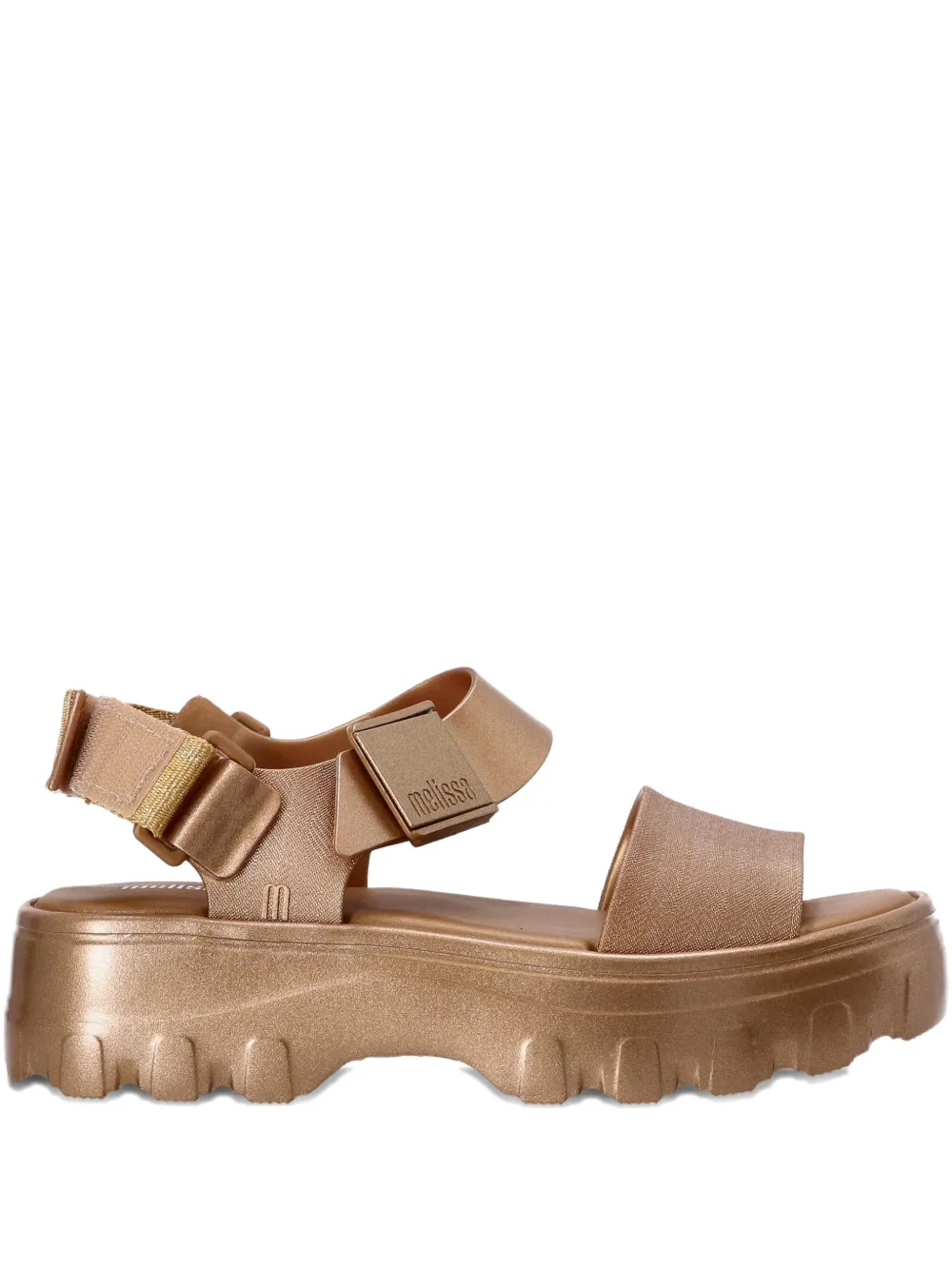 Melissa Kicked Off chunky-sole sandals Gold