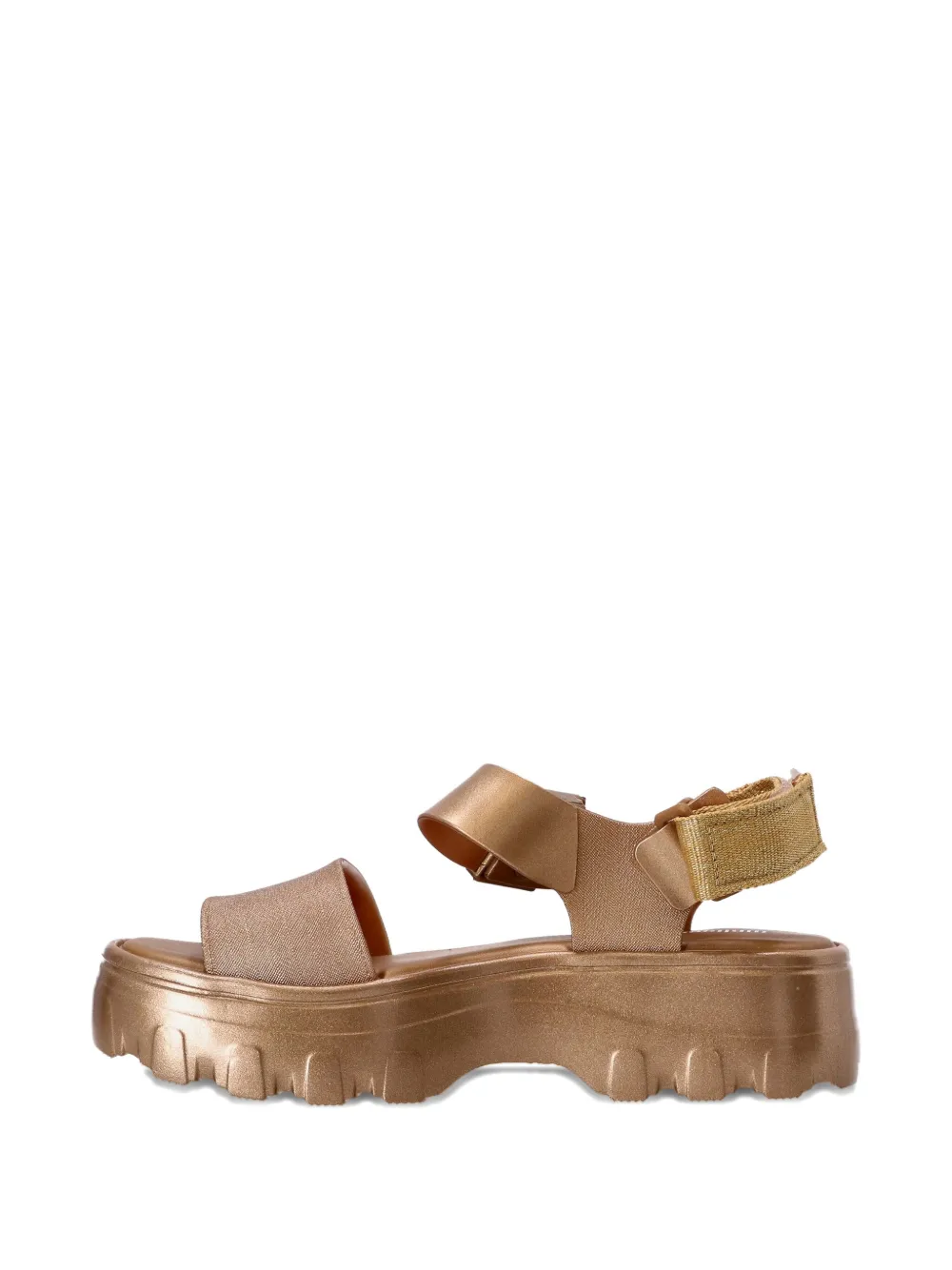 Melissa Kicked Off chunky-sole sandals Gold