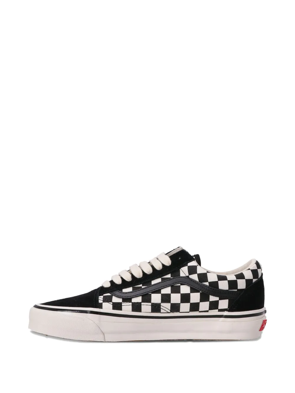 Vans checkerboard suede sneakers Black