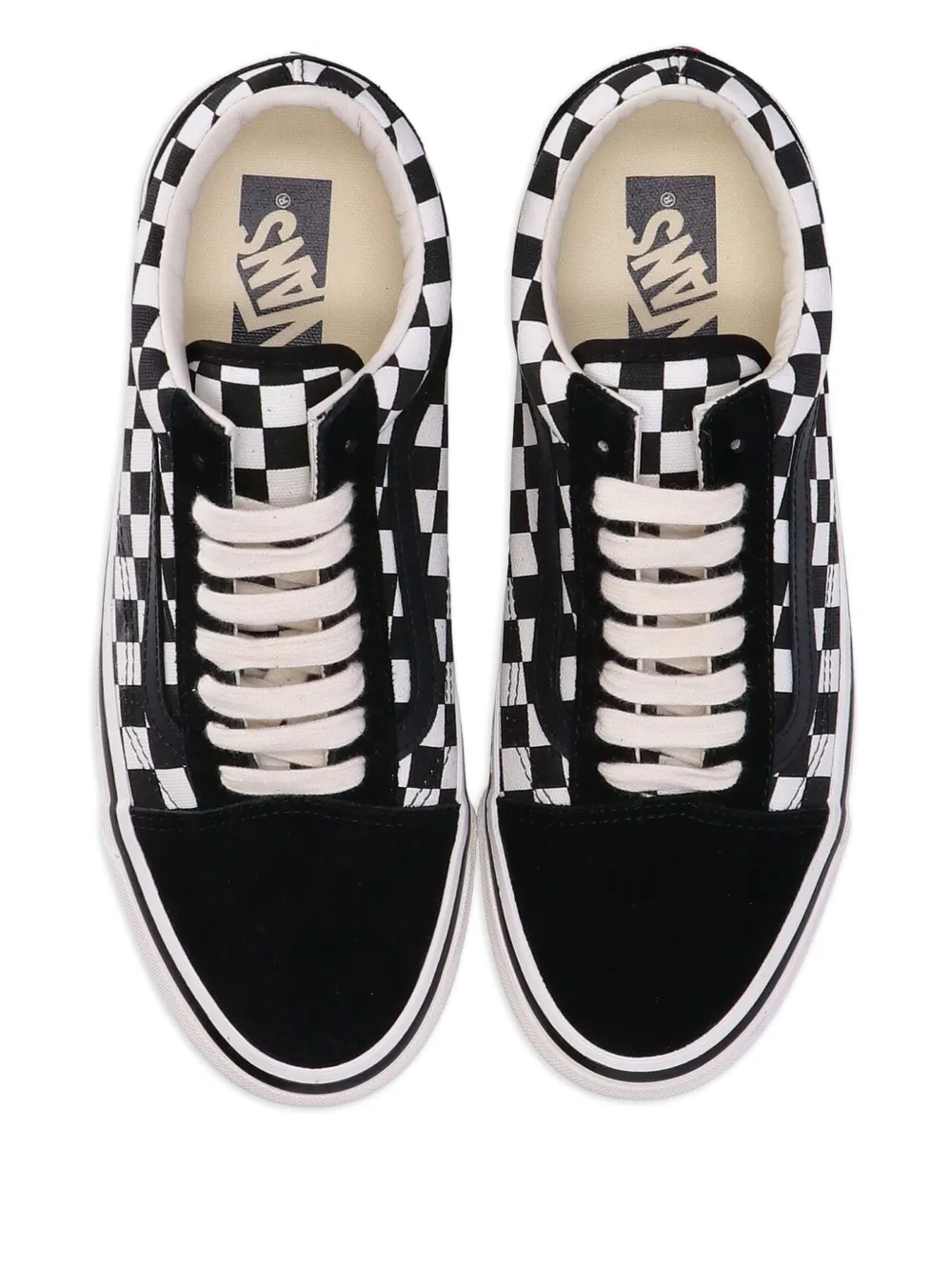 Vans checkerboard suede sneakers Black