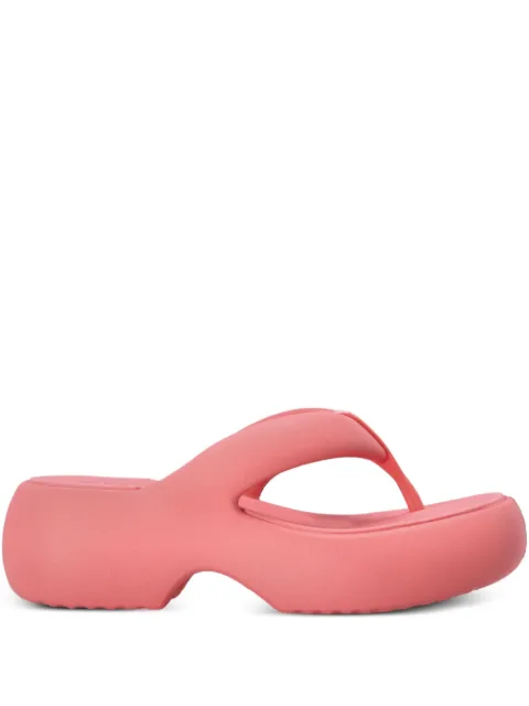Melissa Free Fuzy chunky-sole flip-flops