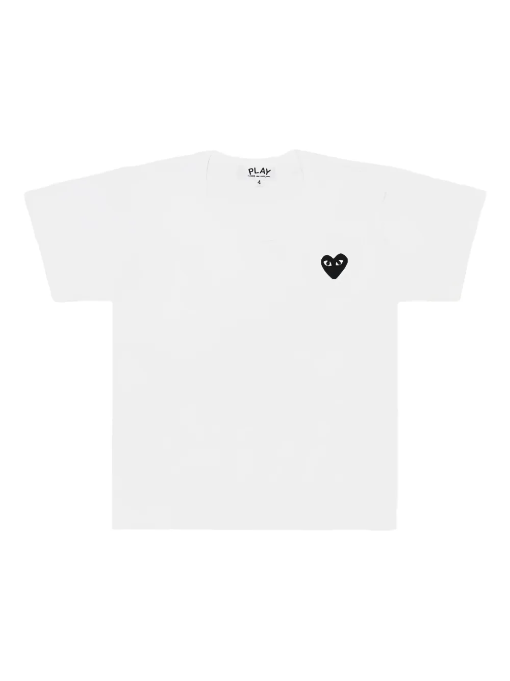 Comme Des Garçons Play Kids T-shirt met hartpatroon Wit