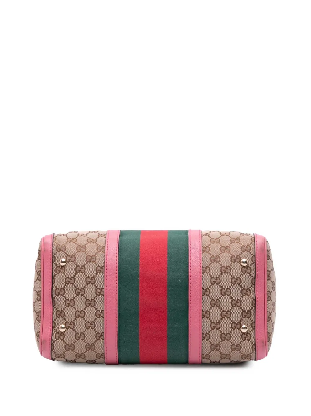Pre-owned Gucci 2016-2024 Gg Canvas Web Joy Boston Bag Satchel