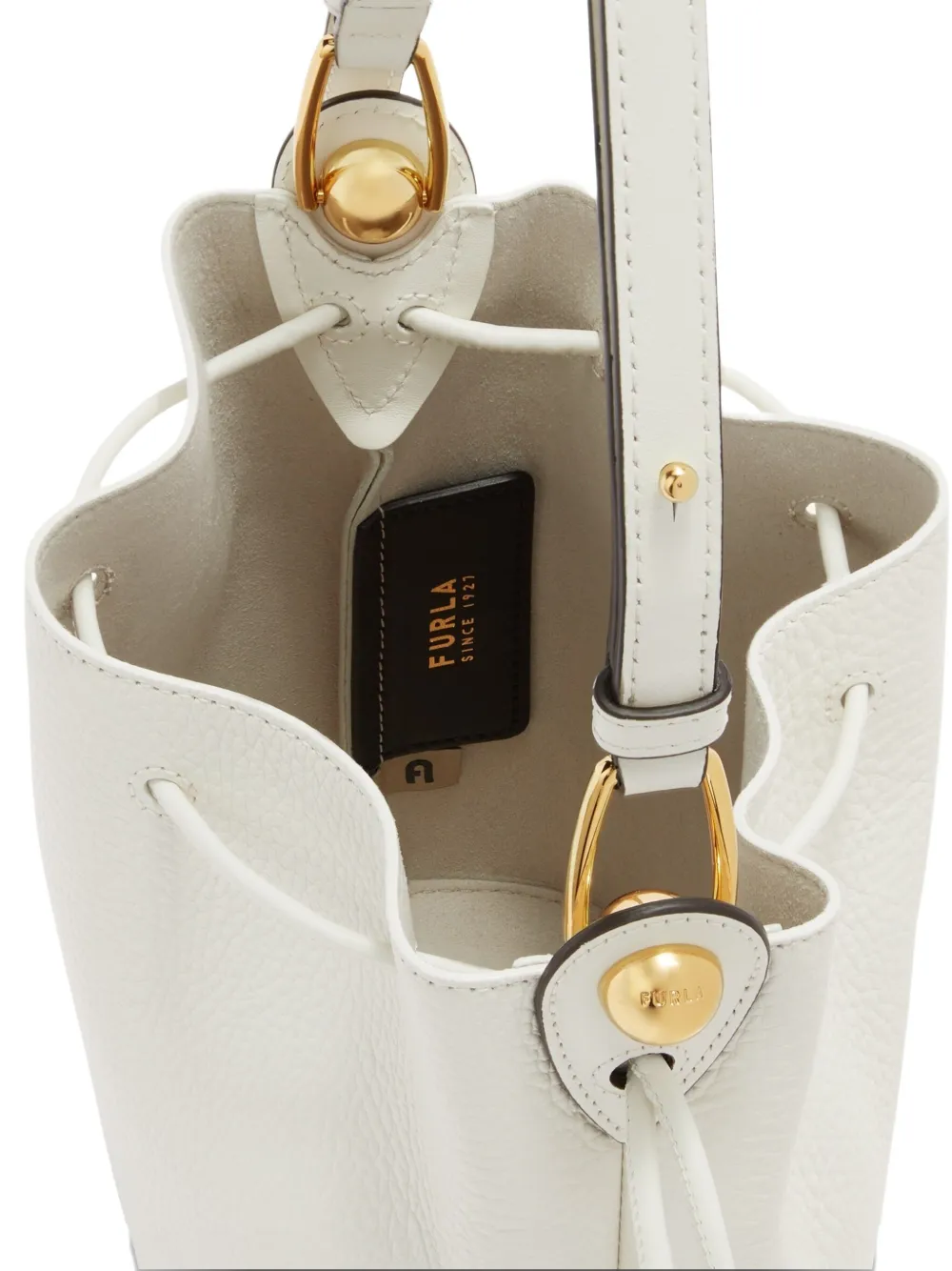Furla Sfera mini bucket-tas Wit